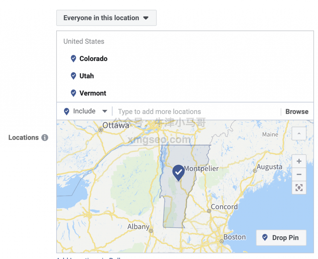 Facebook广告优化-地理位置选择