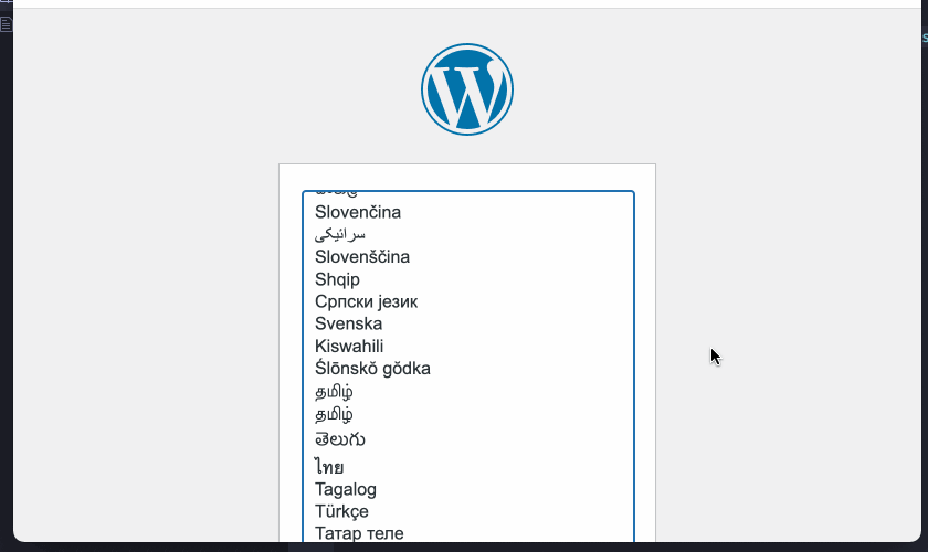 初始化Wordpress