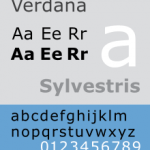 自建站博客-Verdana字体