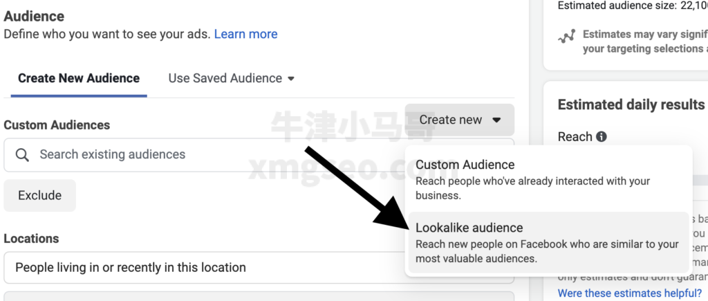 facebook lookalike audience