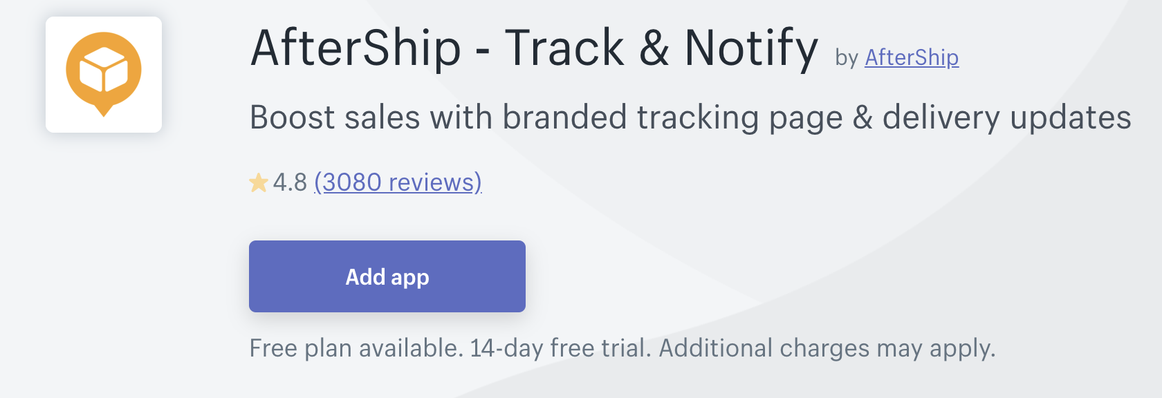 Shopify App - AfterShip